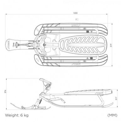 Stiga Snowracer Curve (mėlynos) 5